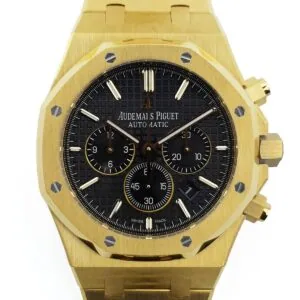 Royal Oak Self-Winding Chronograph esfera blanca en oro amarillo