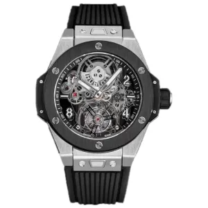 Classic Fusion Tourbillon 45mm with Ceramic Bezel Skeleton Dial in Steel